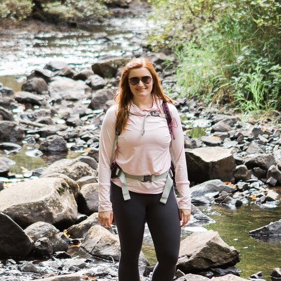 Brooks Running Dash Hoodie in Light Pink Size Medium - Picture 3 of 8